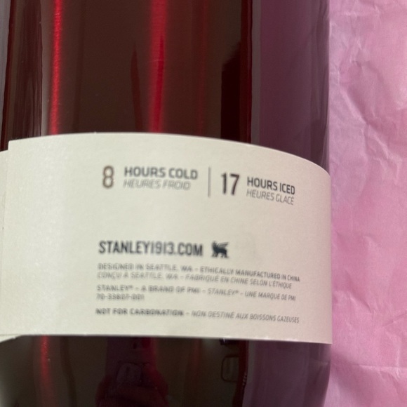 NEW Stanley GARNET SHINY ALL DAY SLIM 34Oz - Picture 9 of 10